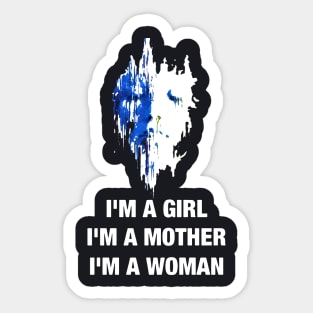 Im A Girl Im A Mother Im A Woman Mother Tattoo Sticker